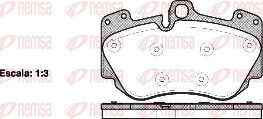 Remsa 1140.10 - Тормозные колодки, дисковые, комплект autosila-amz.com