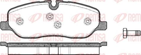 Remsa 1158.00 - Тормозные колодки, дисковые, комплект autosila-amz.com