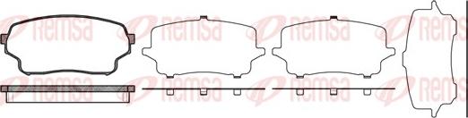 Remsa 1166.01 - Тормозные колодки, дисковые, комплект autosila-amz.com