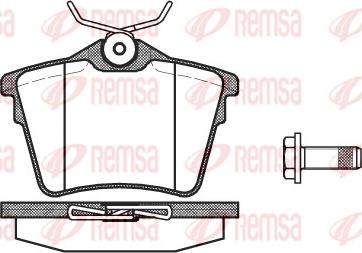 Remsa 1103.00 - Тормозные колодки, дисковые, комплект autosila-amz.com
