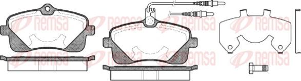 Remsa 1102.02 - Тормозные колодки, дисковые, комплект autosila-amz.com