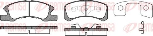 Remsa 1111.02 - Тормозные колодки, дисковые, комплект autosila-amz.com