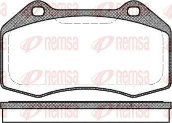 Remsa 1113.00 - Тормозные колодки, дисковые, комплект autosila-amz.com