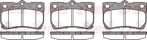 Remsa 1181.02 - 1181 02 FDB4001 [0446622190] !колодки дисковые з.\ Lexus GS II 300/430 05> autosila-amz.com