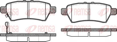 Remsa 1188.01 - Тормозные колодки, дисковые, комплект autosila-amz.com