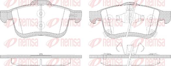 Remsa 1183.42 - Тормозные колодки, дисковые, комплект autosila-amz.com