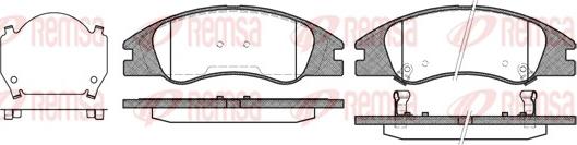 Remsa 1134.02 - Тормозные колодки, дисковые, комплект autosila-amz.com