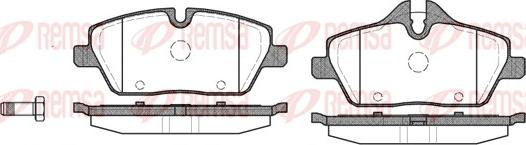 Remsa 1131.00 - Тормозные колодки, дисковые, комплект autosila-amz.com