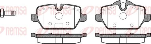 Remsa 1132.00 - Колодки тормозные дисковые задн. BMW E87 1.6i/1.8D 04> autosila-amz.com