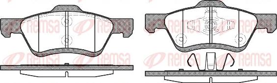 Remsa 1124.00 - Тормозные колодки, дисковые, комплект autosila-amz.com