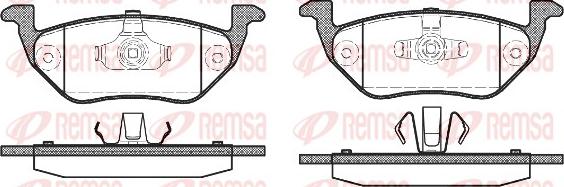 Remsa 1125.00 - Тормозные колодки, дисковые, комплект autosila-amz.com