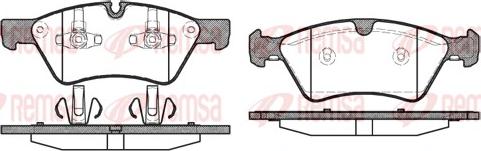 Remsa 1179.00 - Тормозные колодки, дисковые, комплект autosila-amz.com