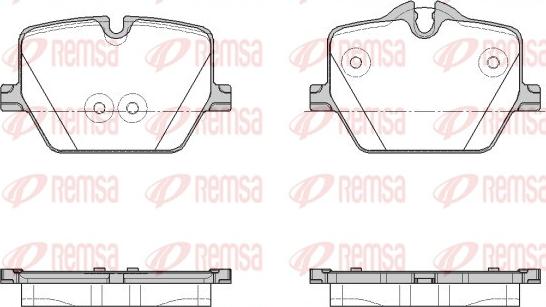 Remsa 1875.00 - Комплект высокоэффективных тормозных колодок autosila-amz.com