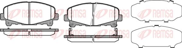 Remsa 1390.02 - Тормозные колодки, дисковые, комплект autosila-amz.com