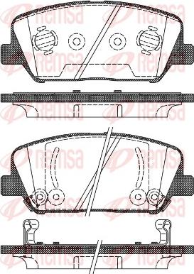 Remsa 1398.02 - Тормозные колодки, дисковые, комплект autosila-amz.com