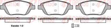 Remsa 1392.00 - Тормозные колодки, дисковые, комплект autosila-amz.com