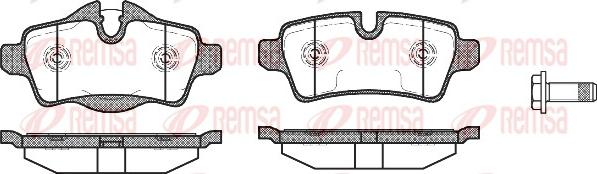 Remsa 1344.00 - Тормозные колодки, дисковые, комплект autosila-amz.com