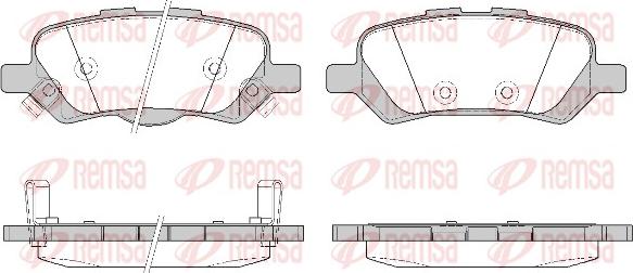 Remsa 1359.02 - Тормозные колодки, дисковые, комплект autosila-amz.com