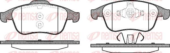 Remsa 1350.00 - Тормозные колодки, дисковые, комплект autosila-amz.com