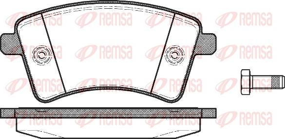 Remsa 1351.00 - Тормозные колодки, дисковые, комплект autosila-amz.com