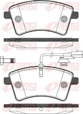 Remsa 1351.01 - Тормозные колодки, дисковые, комплект autosila-amz.com