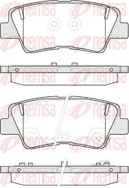 Remsa 1362.52 - Тормозные колодки, дисковые, комплект autosila-amz.com