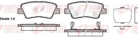 Remsa 1362.02 - Тормозные колодки, дисковые, комплект autosila-amz.com