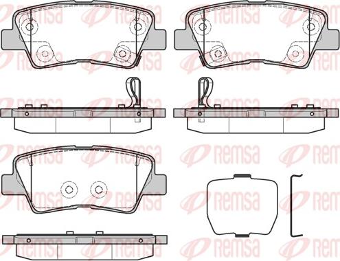 Remsa 1362.30 - Тормозные колодки, дисковые, комплект autosila-amz.com