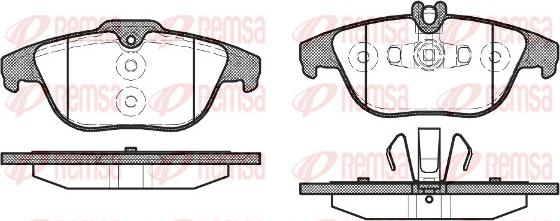 Remsa 1305.20 - Тормозные колодки, дисковые, комплект autosila-amz.com