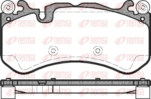 Remsa 1300.00 - Тормозные колодки, дисковые, комплект autosila-amz.com