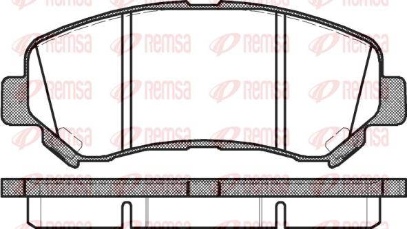 Remsa 1318.00 - Тормозные колодки, дисковые, комплект autosila-amz.com