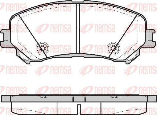 Remsa 1318.20 - Тормозные колодки, дисковые, комплект autosila-amz.com