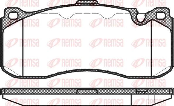 Remsa 1380.00 - Тормозные колодки, дисковые, комплект autosila-amz.com