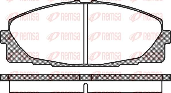 Remsa 1325.00 - Тормозные колодки, дисковые, комплект autosila-amz.com