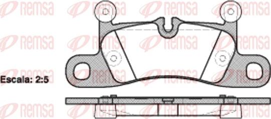 Remsa 1379.10 - Тормозные колодки, дисковые, комплект autosila-amz.com