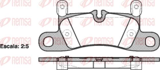 Remsa 1379.20 - Тормозные колодки, дисковые, комплект autosila-amz.com