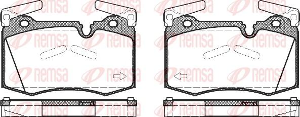 Remsa 1374.00 - Тормозные колодки, дисковые, комплект autosila-amz.com