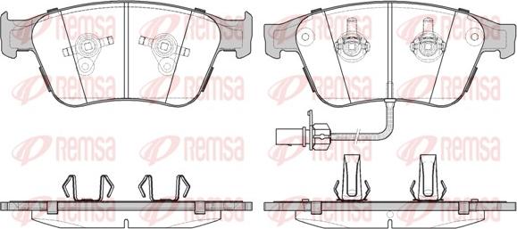 Remsa 1371.12 - Тормозные колодки, дисковые, комплект autosila-amz.com