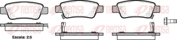 Remsa 1290.02 - Тормозные колодки, дисковые, комплект autosila-amz.com