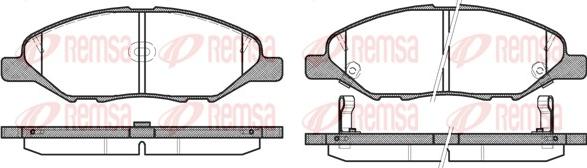 Remsa 1293.02 - Тормозные колодки, дисковые, комплект autosila-amz.com