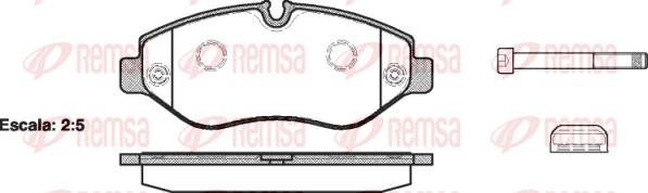 Remsa 1245.00 - Тормозные колодки, дисковые, комплект autosila-amz.com