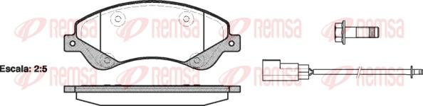 Remsa 1251.02 - Тормозные колодки, дисковые, комплект autosila-amz.com