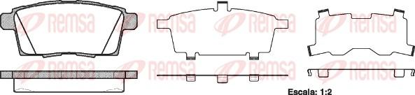 Remsa 1268.00 - Тормозные колодки, дисковые, комплект autosila-amz.com