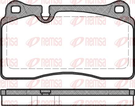 Remsa 1200.30 - Тормозные колодки, дисковые, комплект autosila-amz.com