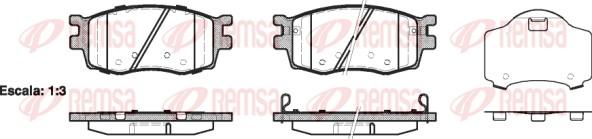 Remsa 1208.02 - Тормозные колодки, дисковые, комплект autosila-amz.com