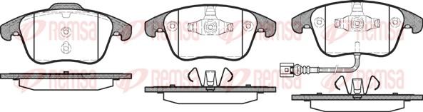 Remsa 1219.21 - Тормозные колодки, дисковые, комплект autosila-amz.com