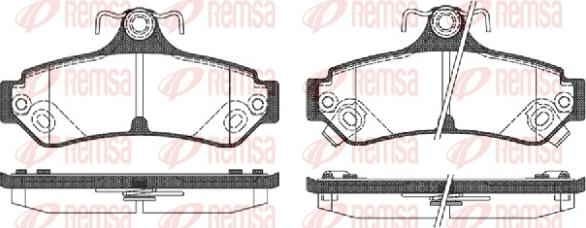 Remsa 1285.12 - Тормозные колодки, дисковые, комплект autosila-amz.com