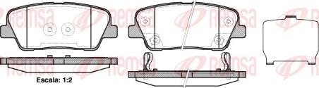 Remsa 1274.02 - Тормозные колодки, дисковые, комплект autosila-amz.com