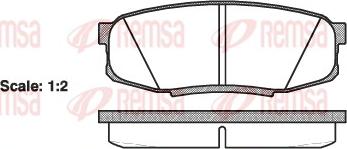 Remsa 1272.00 - Тормозные колодки, дисковые, комплект autosila-amz.com