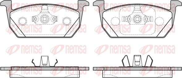 Remsa 1710.00 - Тормозные колодки, дисковые, комплект autosila-amz.com